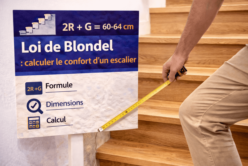 Loi de Blondel : calculer le confort d'un escalier