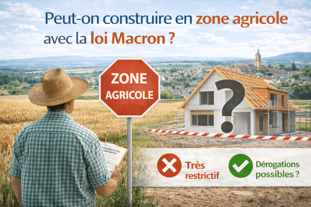 Peut-on construire en zone agricole avec la loi Macron ?