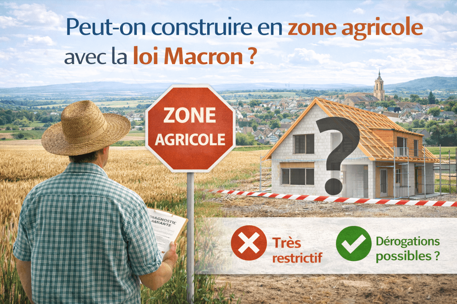 Peut-on construire en zone agricole avec la loi Macron ?
