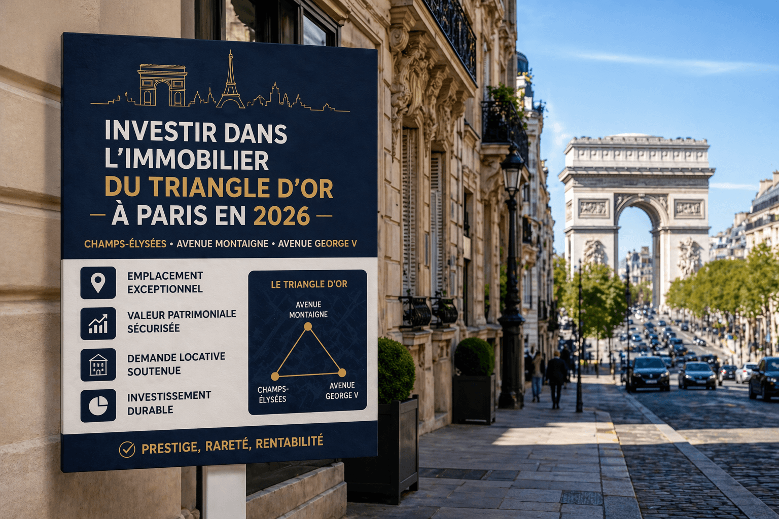 Investir dans l'immobilier du triangle d'or à Paris en 2026