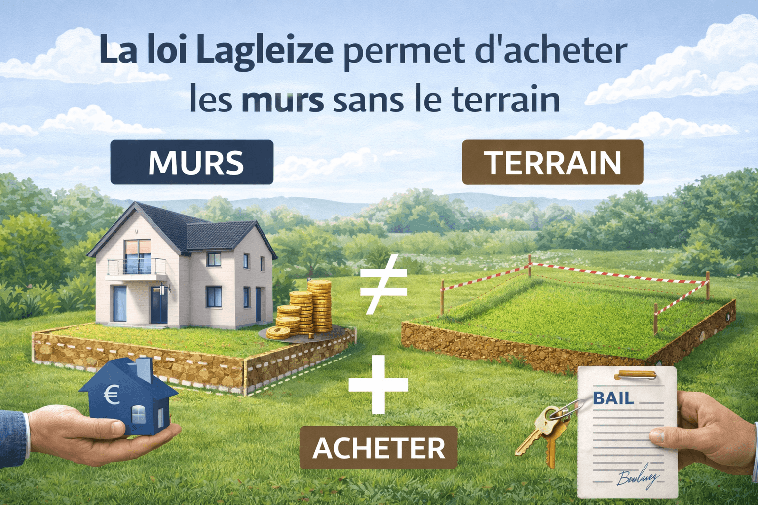 La loi Lagleize permet d'acheter les murs sans le terrain