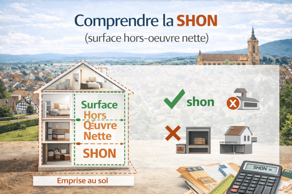 Comprendre la shon (surface hors-oeuvre nette) immobilière et son calcul
