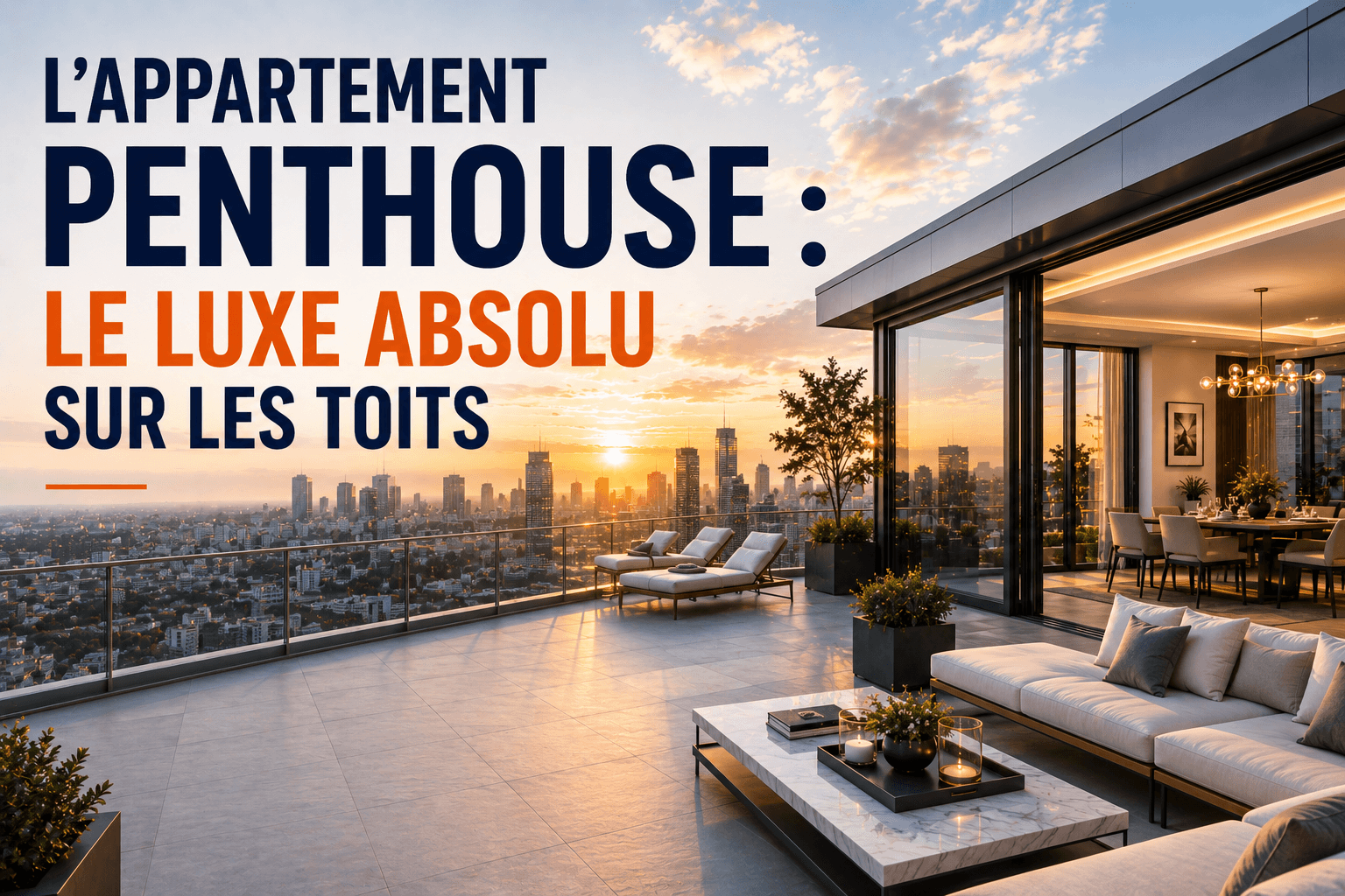L'appartement penthouse : le luxe absolu sur les toits