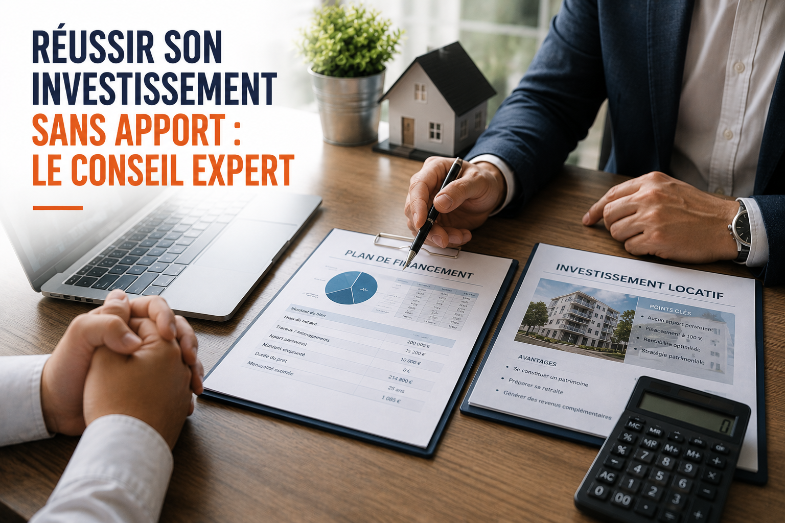Réussir son investissement sans apport : le conseil expert