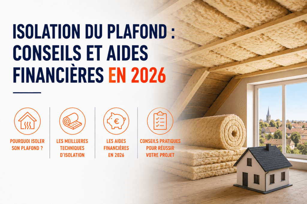 Isolation du plafond : conseils et aides financières en 2026