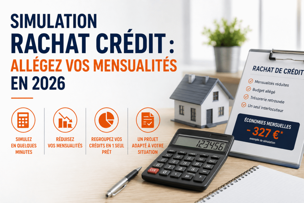 Simulation rachat crédit : allégez vos mensualités en 2026