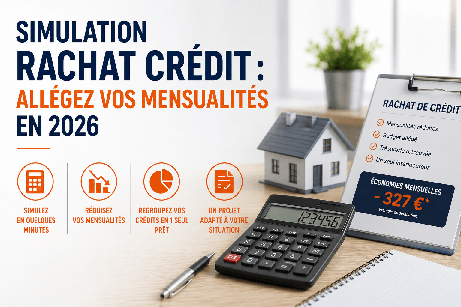 Simulation rachat crédit : allégez vos mensualités en 2026