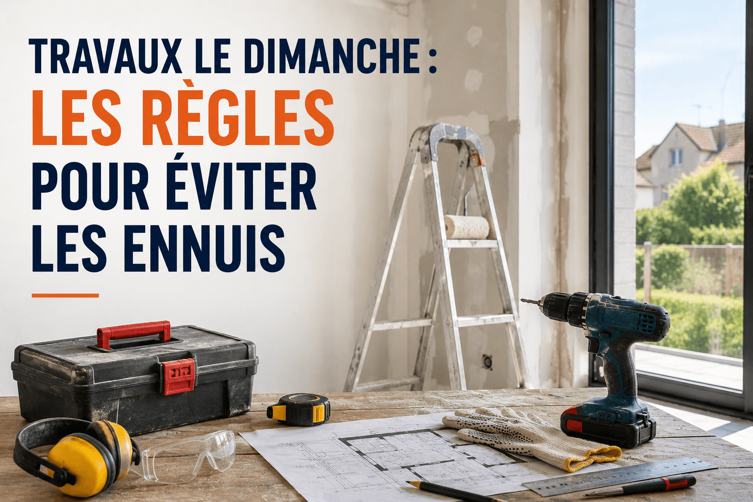 Travaux le dimanche : les règles pour éviter les ennuis
