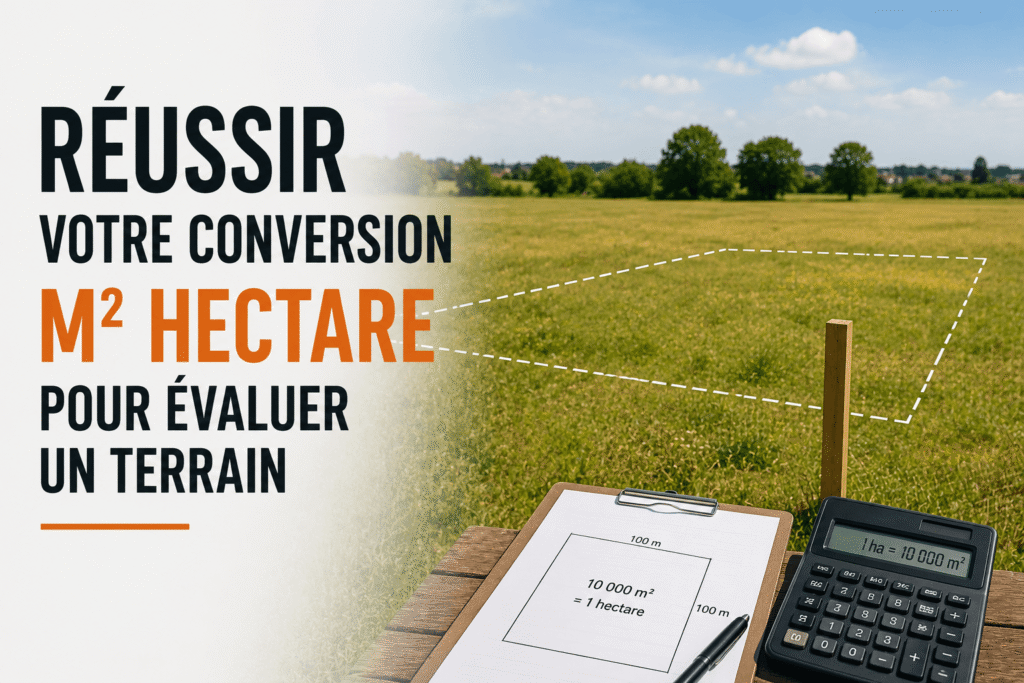 Réussir votre conversion m2 hectare pour évaluer un terrain