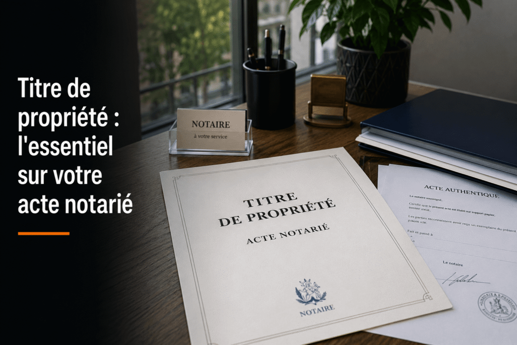 Titre de propriété : l'essentiel sur votre acte notarié