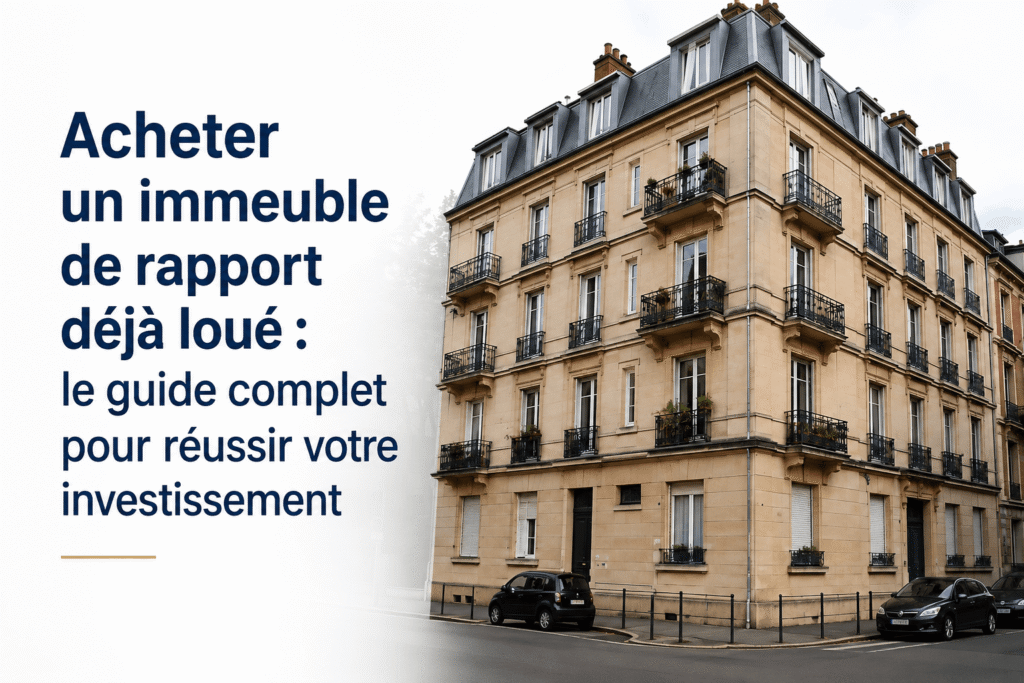 Acheter un immeuble de rapport déjà loué