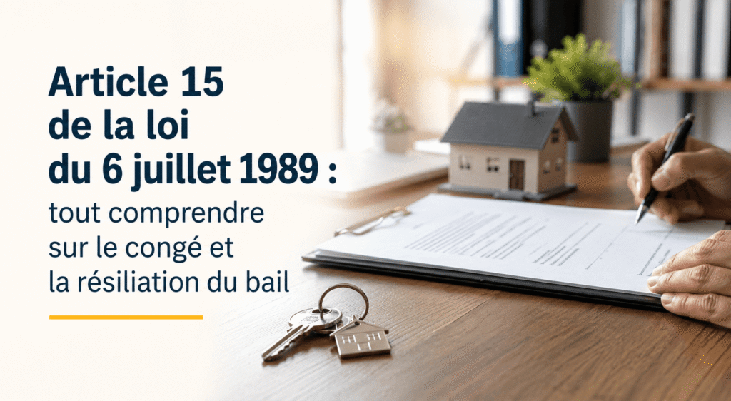 Article 15 de la loi du 6 juillet 1989