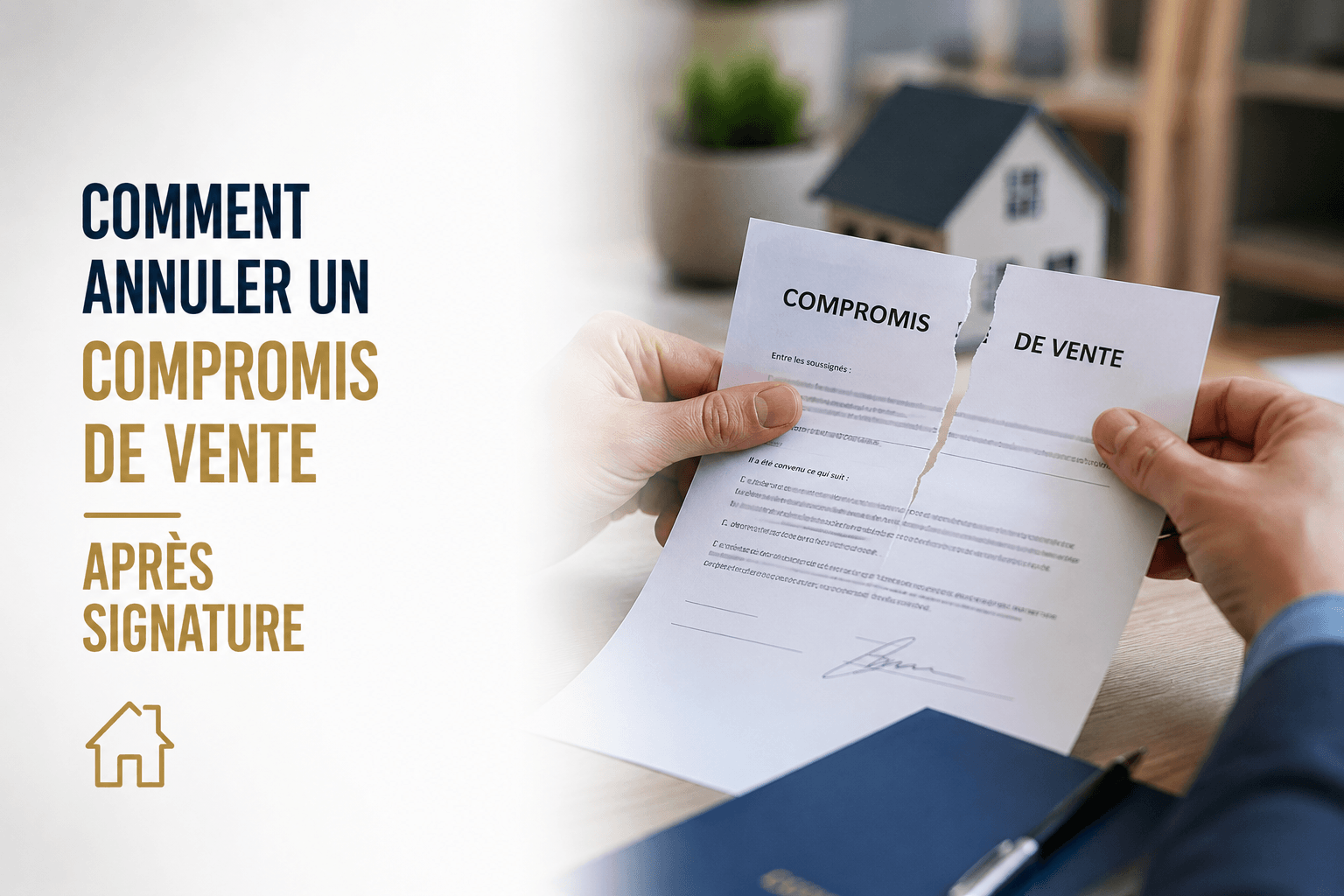 Comment annuler un compromis de vente après signature