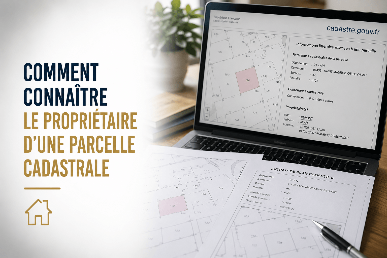 Comment connaître le propriétaire d'une parcelle cadastrale