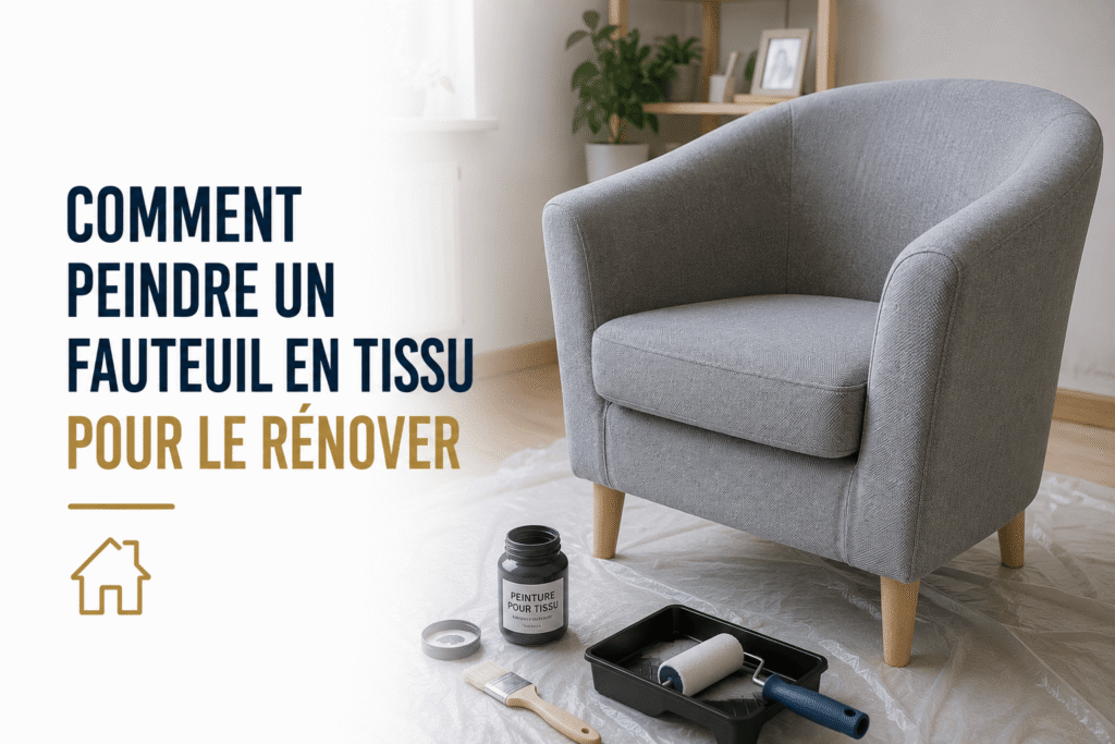 Comment peindre un fauteuil en tissu pour le rénover