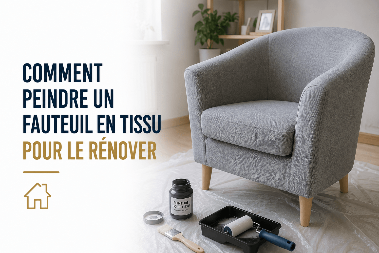 Comment peindre un fauteuil en tissu pour le rénover