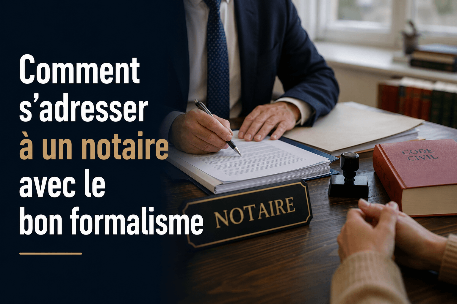 Comment s'adresser à un notaire avec le bon formalisme