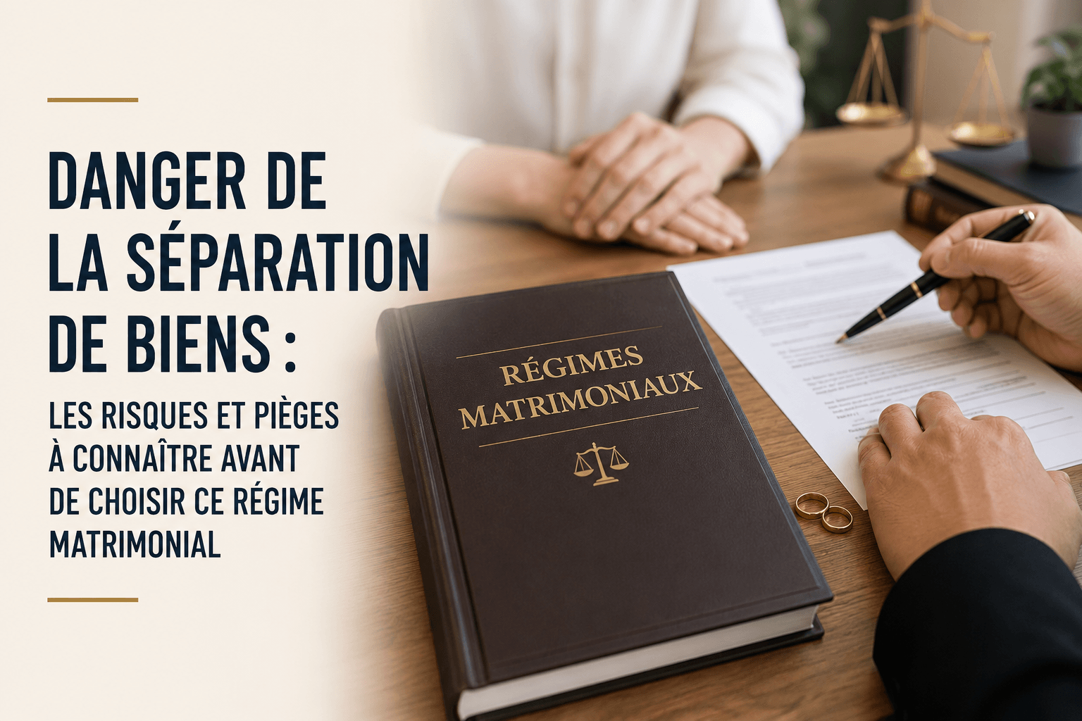 Danger de la séparation de biens