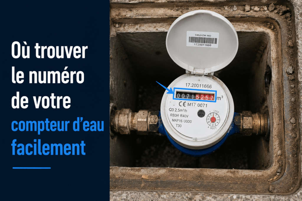 Où trouver le numéro de votre compteur d'eau facilement