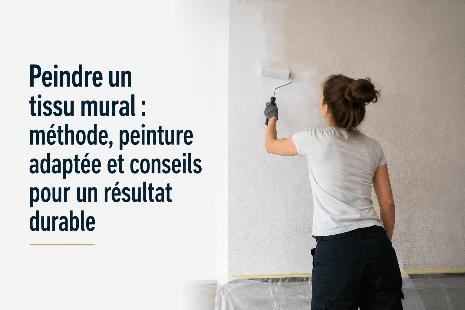 Peindre un tissu mural